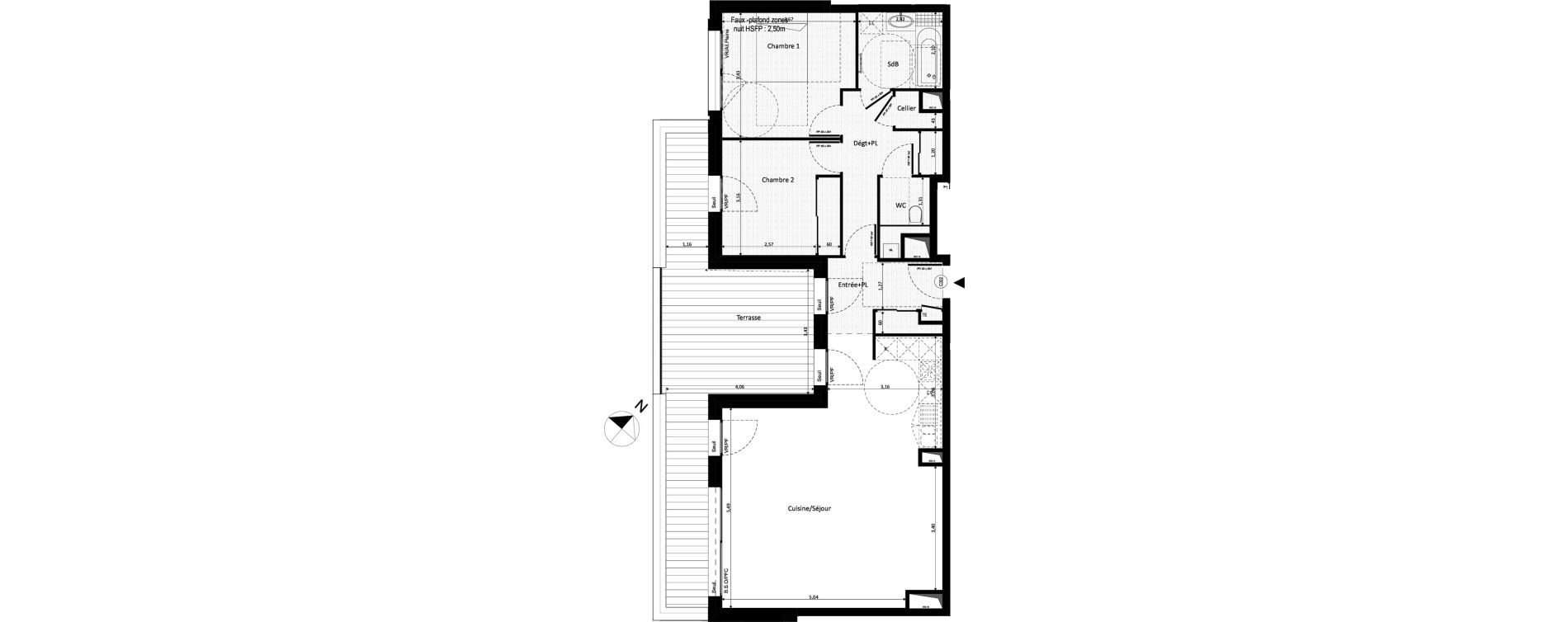 Appartement T3 de 81,64 m2 &agrave; Ferney-Voltaire Centre