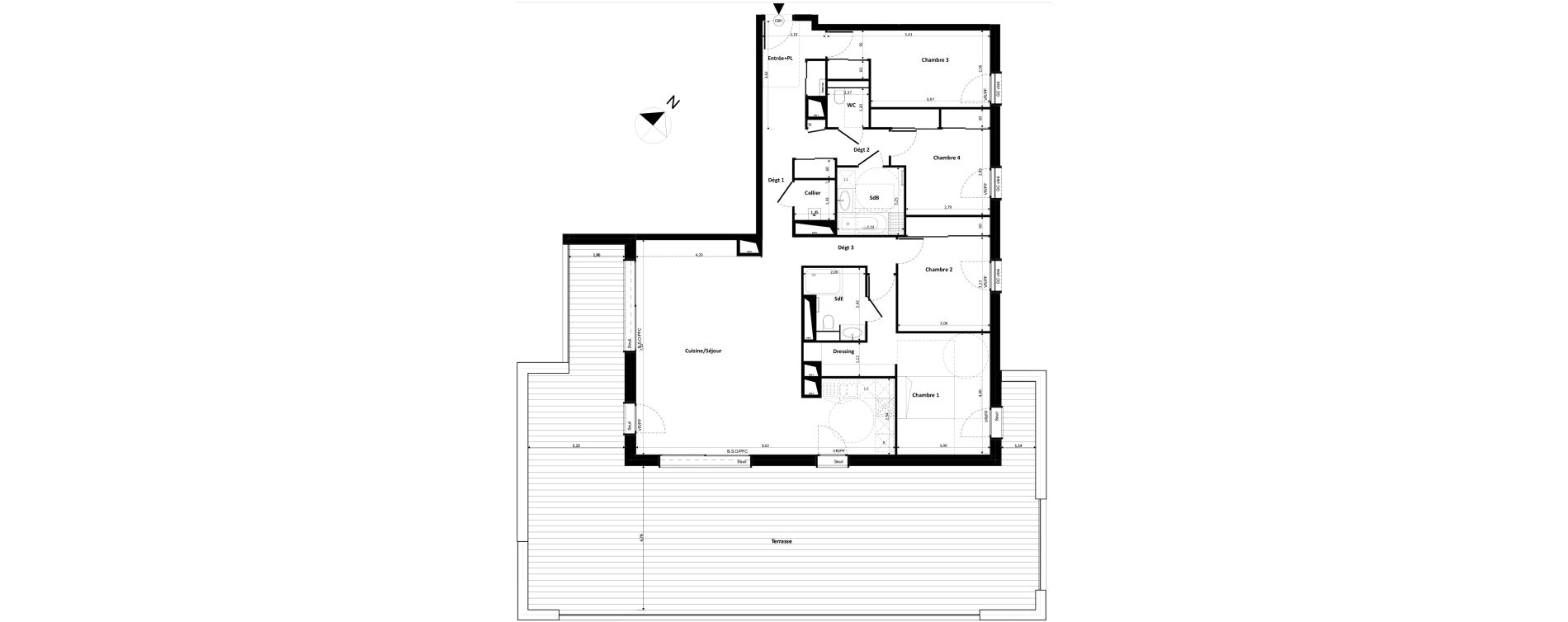 Appartement T5 de 129,83 m2 &agrave; Ferney-Voltaire Centre