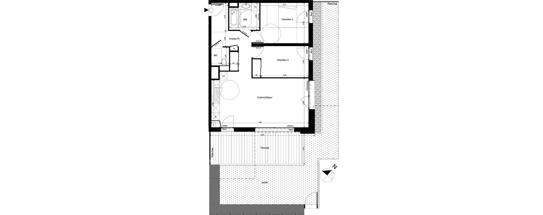 Appartement T3 de 67,91 m2 &agrave; Ferney-Voltaire Centre