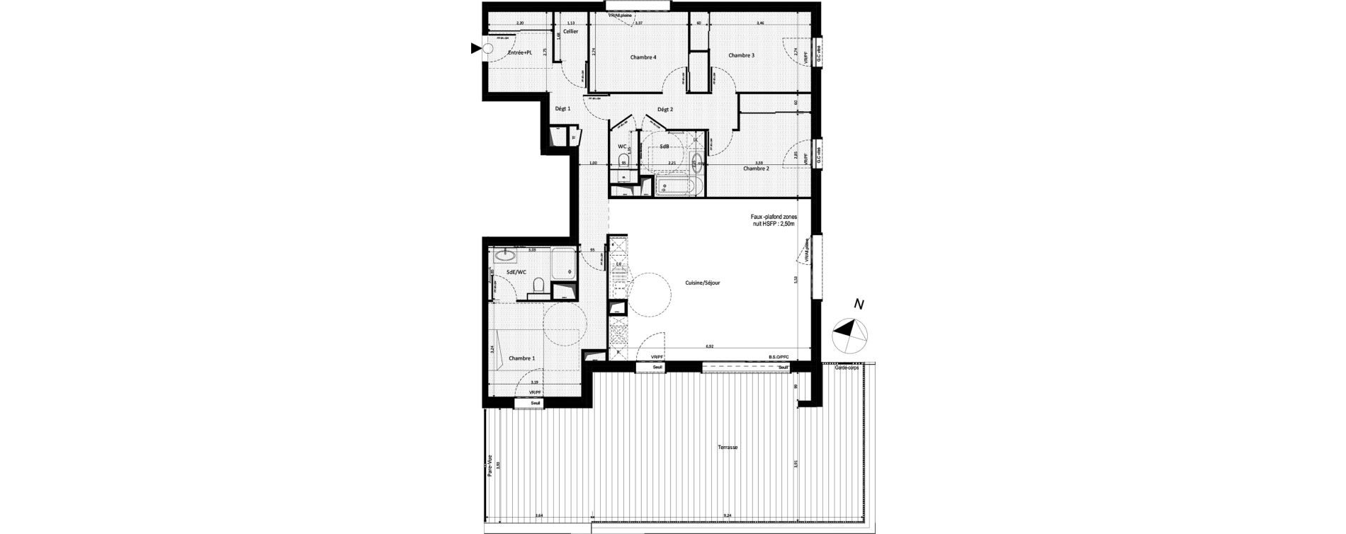 Appartement T5 de 114,21 m2 &agrave; Ferney-Voltaire Centre