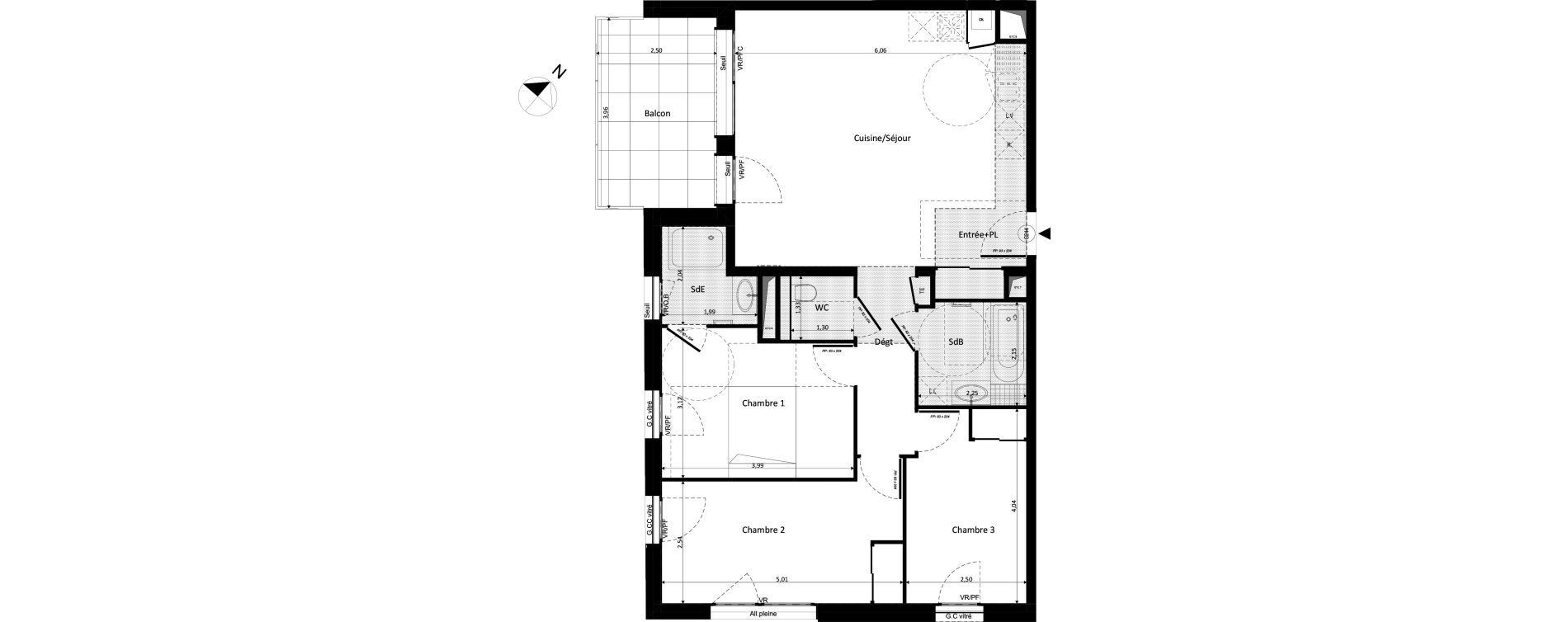 Appartement T4 de 82,18 m2 &agrave; Ferney-Voltaire Centre