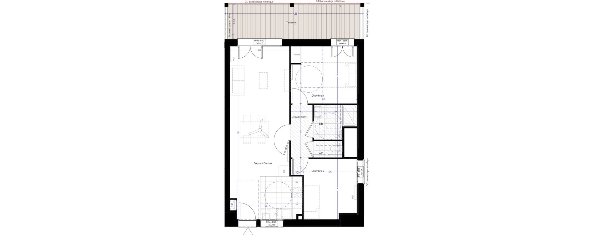 Appartement T3 de 64,38 m2 &agrave; Ferney-Voltaire Centre