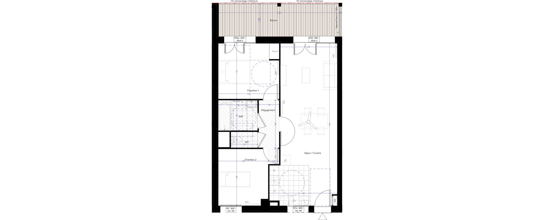 Appartement T3 de 65,54 m2 &agrave; Ferney-Voltaire Centre