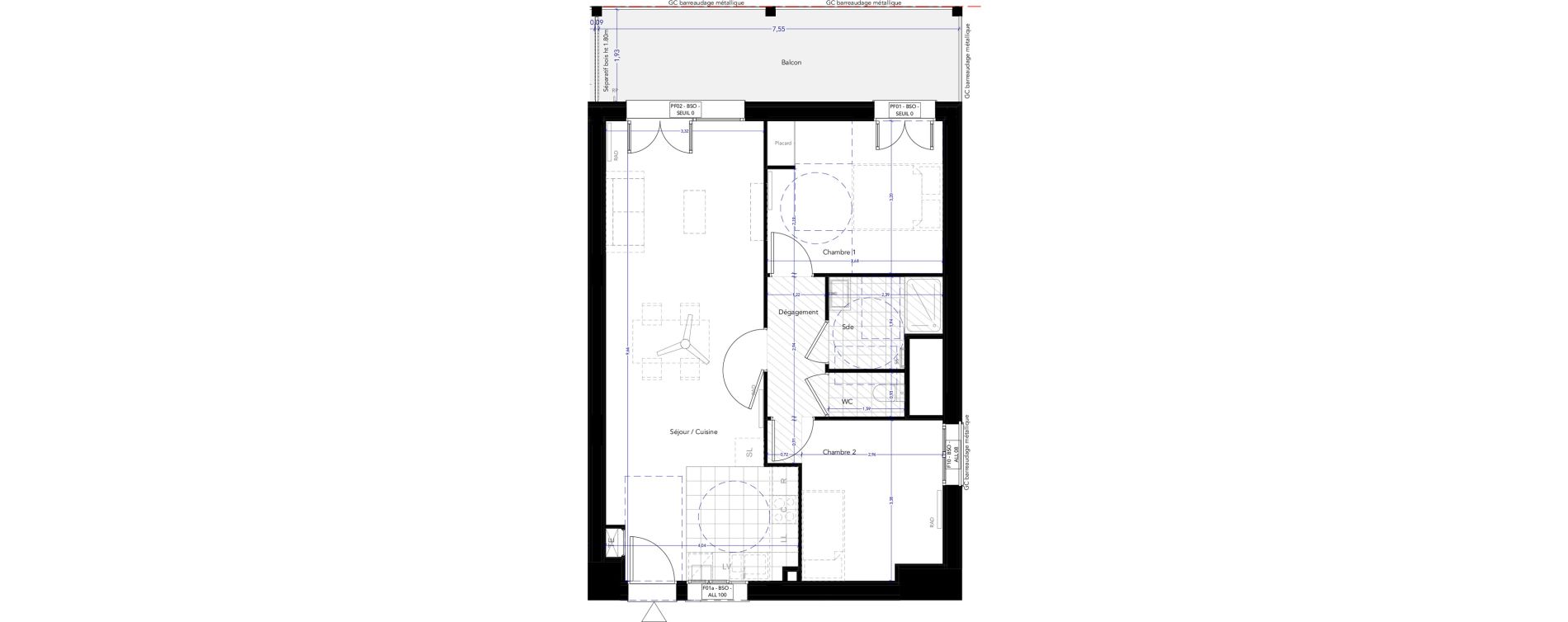 Appartement T3 de 64,38 m2 &agrave; Ferney-Voltaire Centre