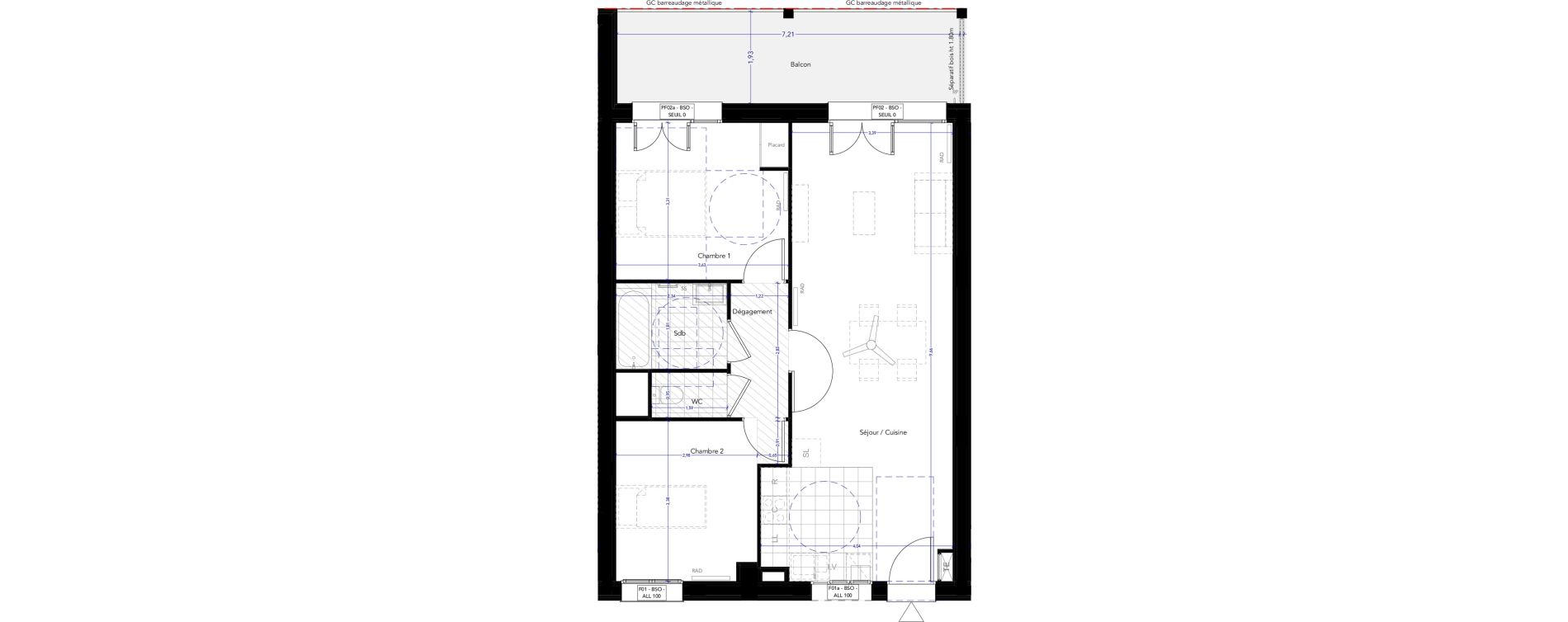 Appartement T3 de 65,54 m2 &agrave; Ferney-Voltaire Centre