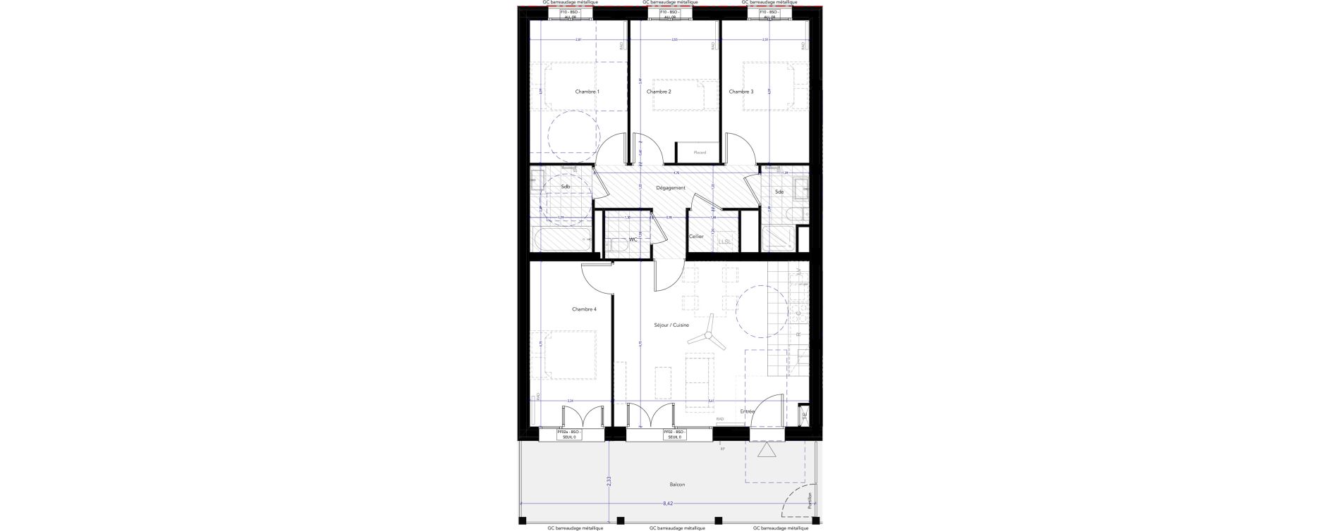 Appartement T5 de 88,00 m2 &agrave; Ferney-Voltaire Centre