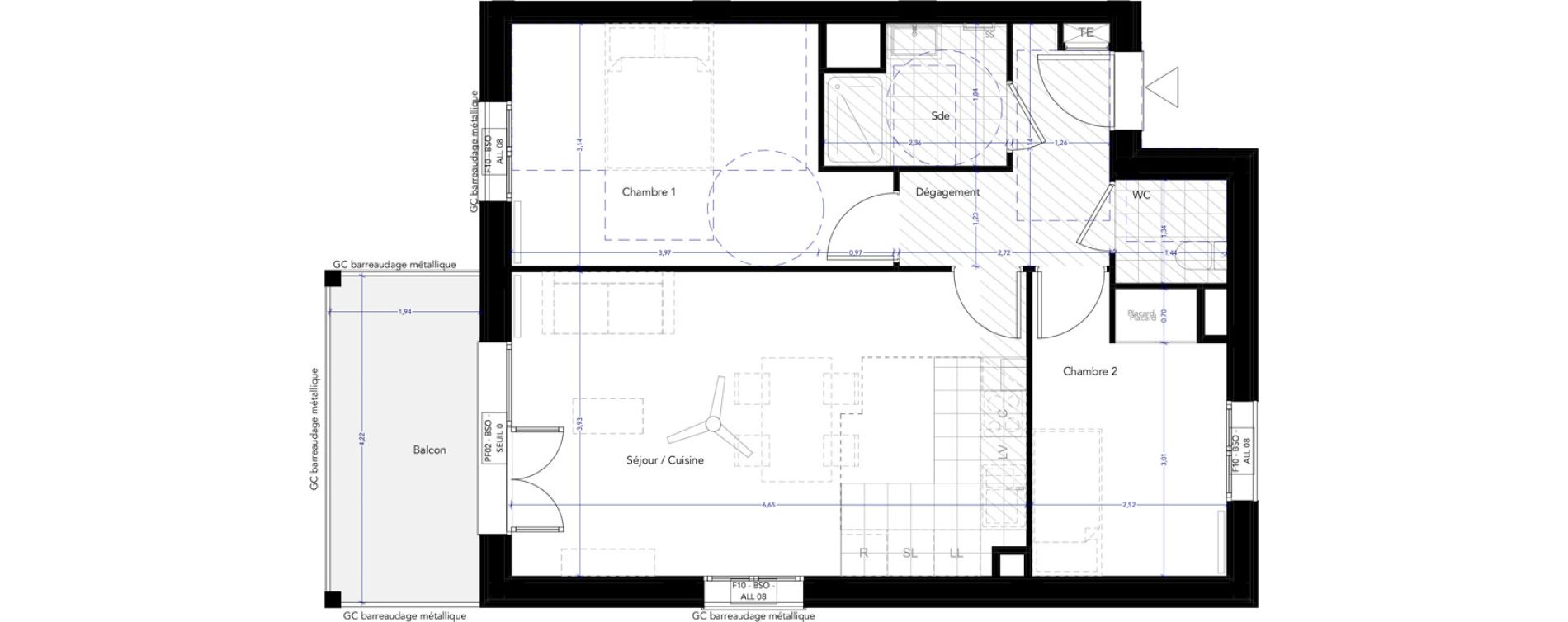 Appartement T3 de 60,20 m2 &agrave; Ferney-Voltaire Centre