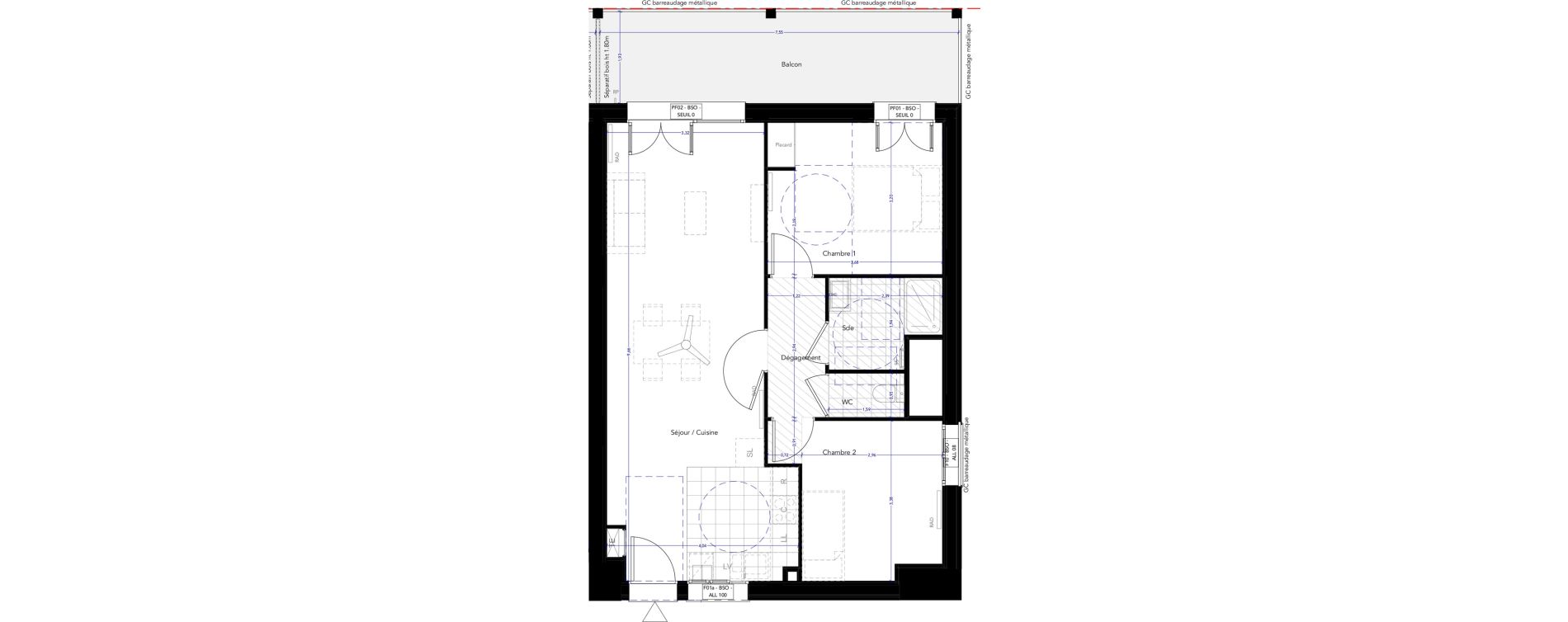 Appartement T3 de 64,37 m2 &agrave; Ferney-Voltaire Centre