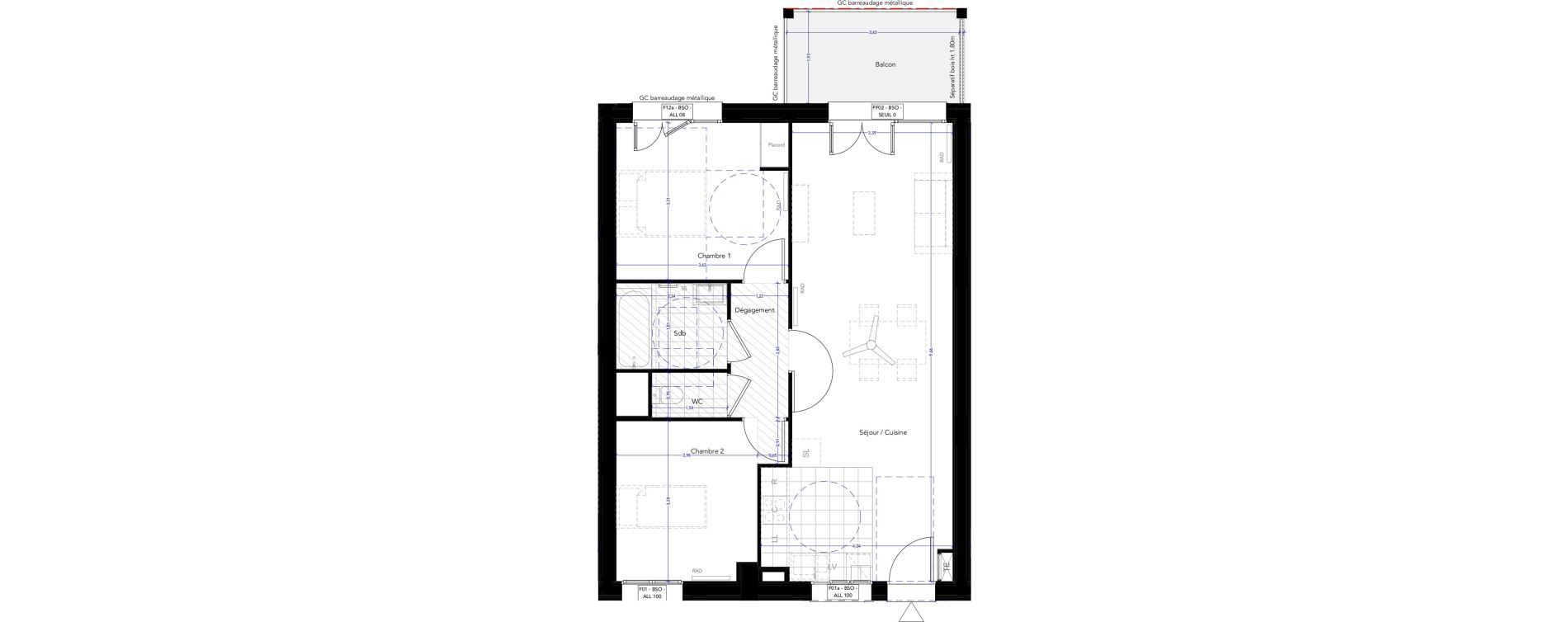 Appartement T3 de 65,54 m2 &agrave; Ferney-Voltaire Centre