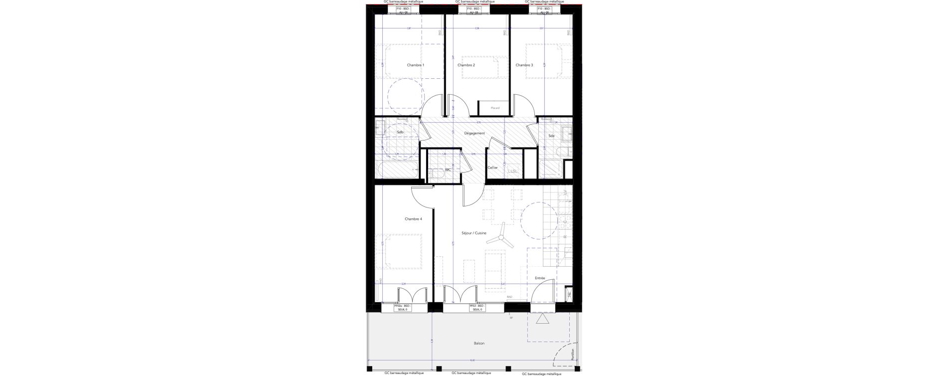 Appartement T5 de 88,00 m2 &agrave; Ferney-Voltaire Centre