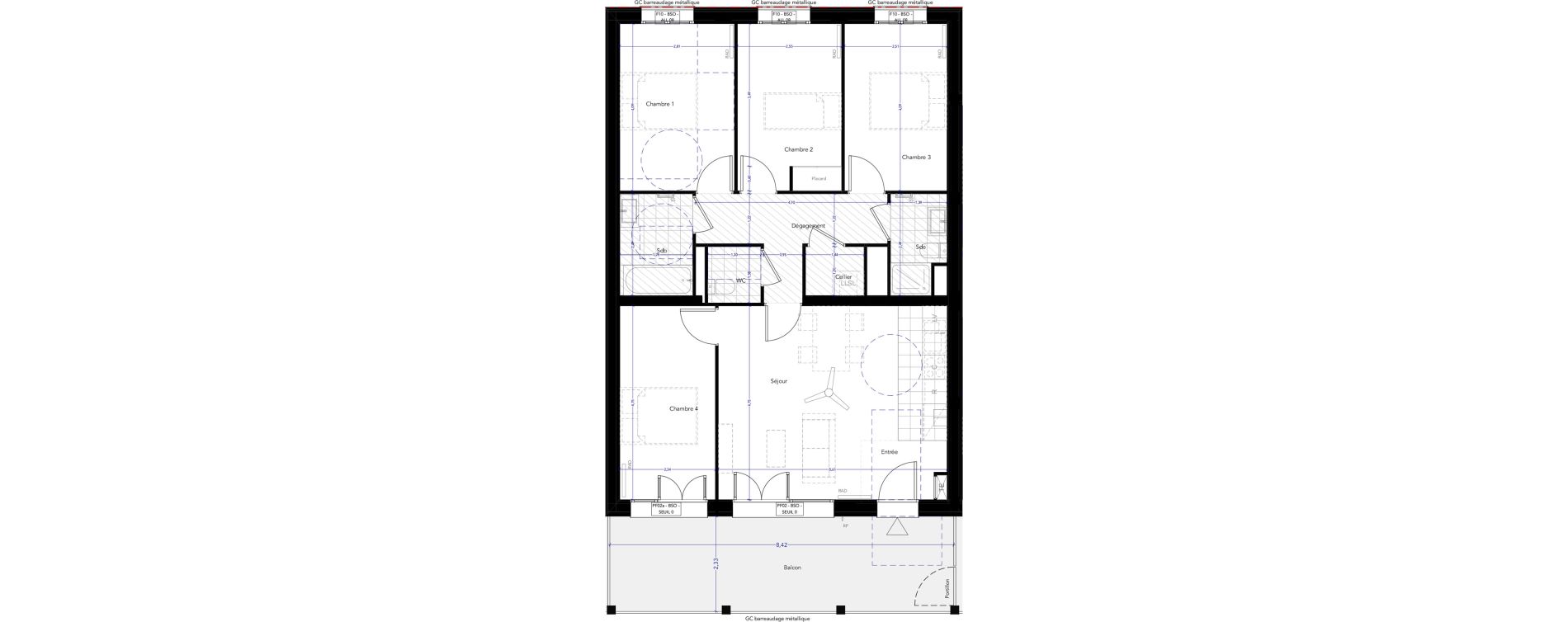 Appartement T5 de 88,00 m2 &agrave; Ferney-Voltaire Centre