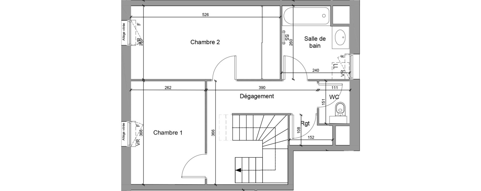 Appartement T3 de 65,34 m2 &agrave; Jassans-Riottier Centre