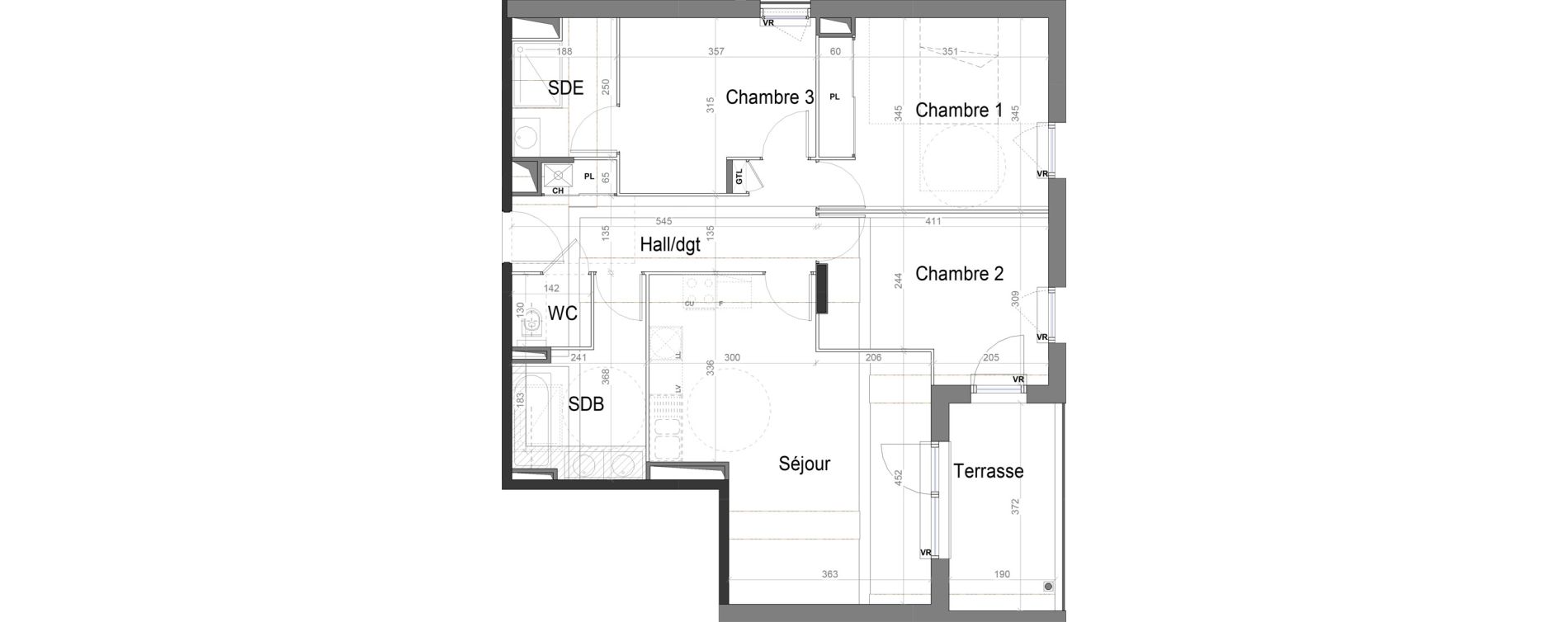 Appartement T4 de 80,28 m2 &agrave; Jassans-Riottier Centre