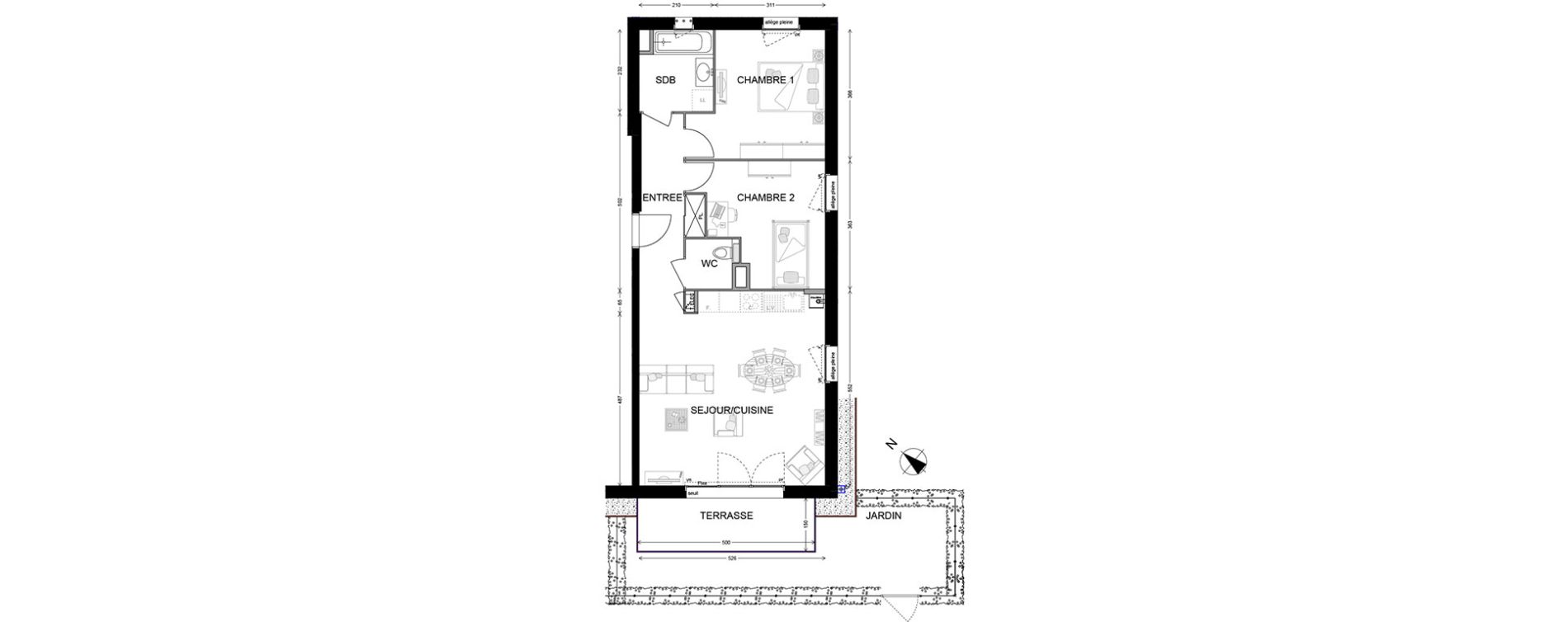 Appartement T3 de 65,75 m2 &agrave; Ornex Centre