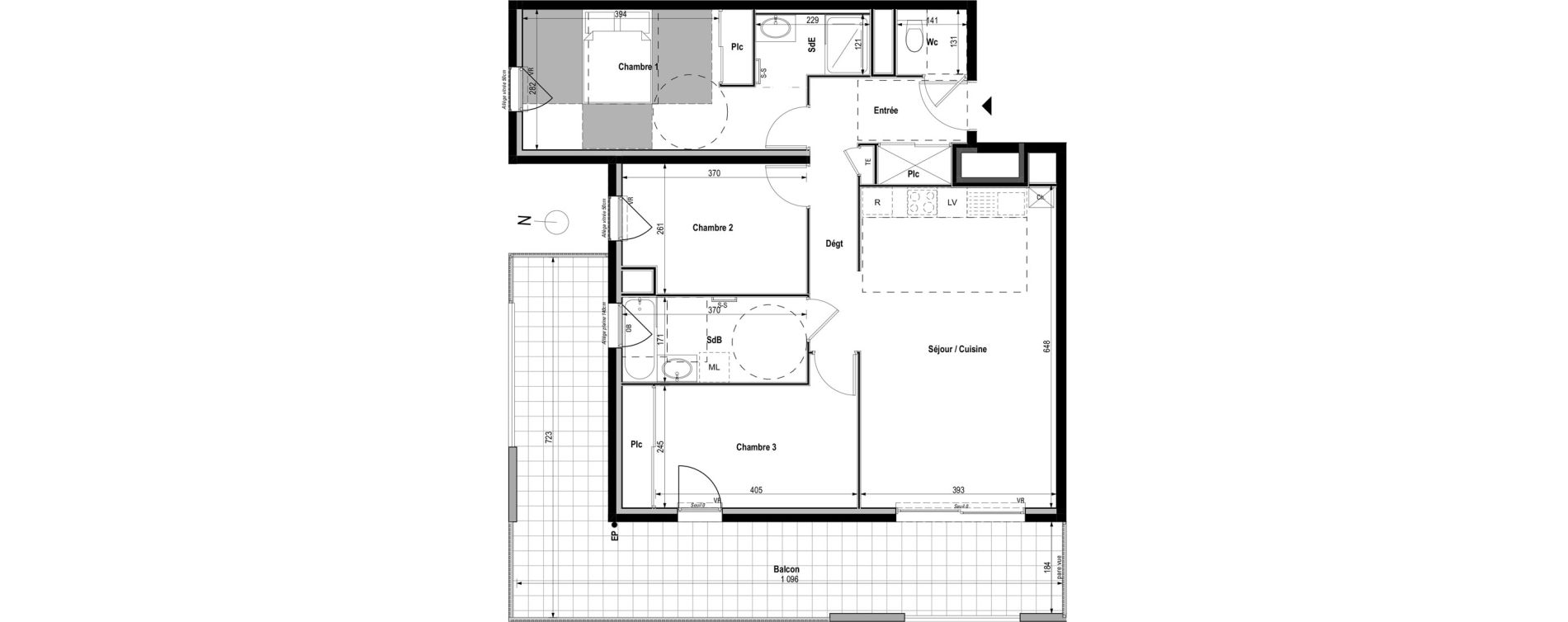 Appartement T4 de 81,30 m2 &agrave; Saint-Genis-Pouilly Centre