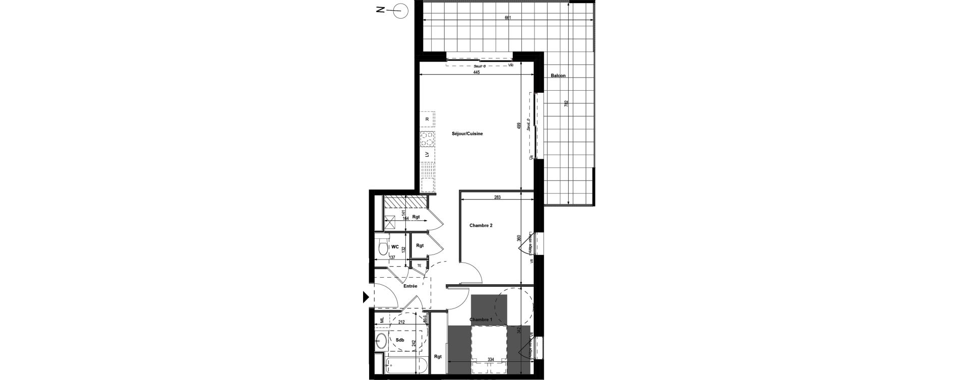 Appartement T3 de 63,19 m2 &agrave; Saint-Genis-Pouilly Centre