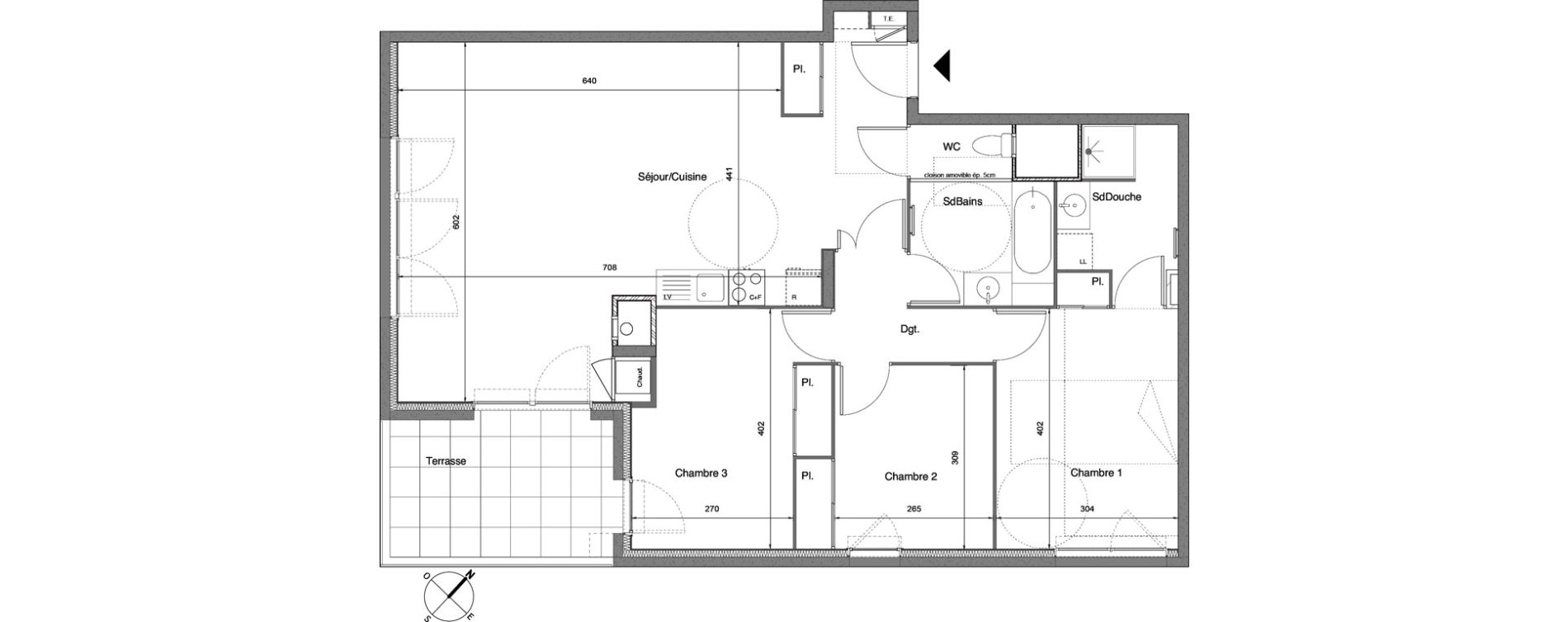 Appartement T4 de 91,25 m2 &agrave; Saint-Genis-Pouilly Centre