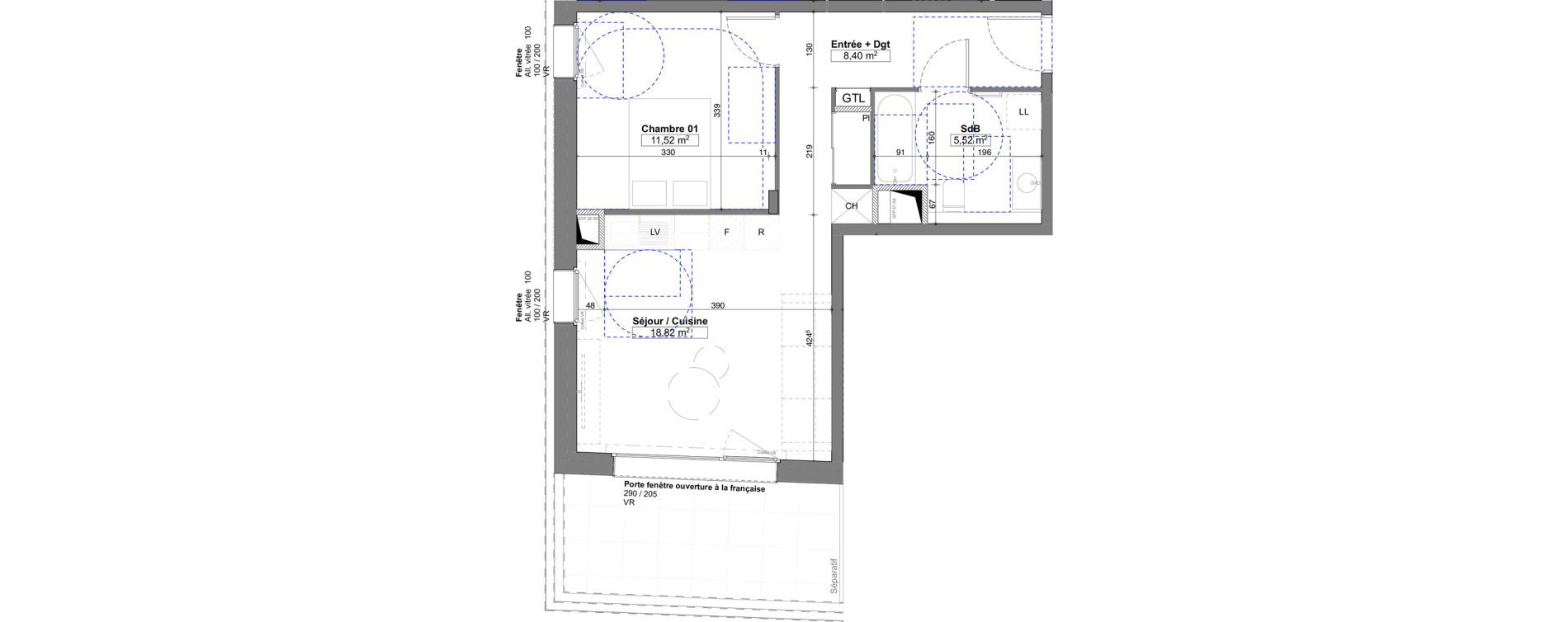 Appartement T2 de 44,26 m2 &agrave; Saint-Genis-Pouilly Centre