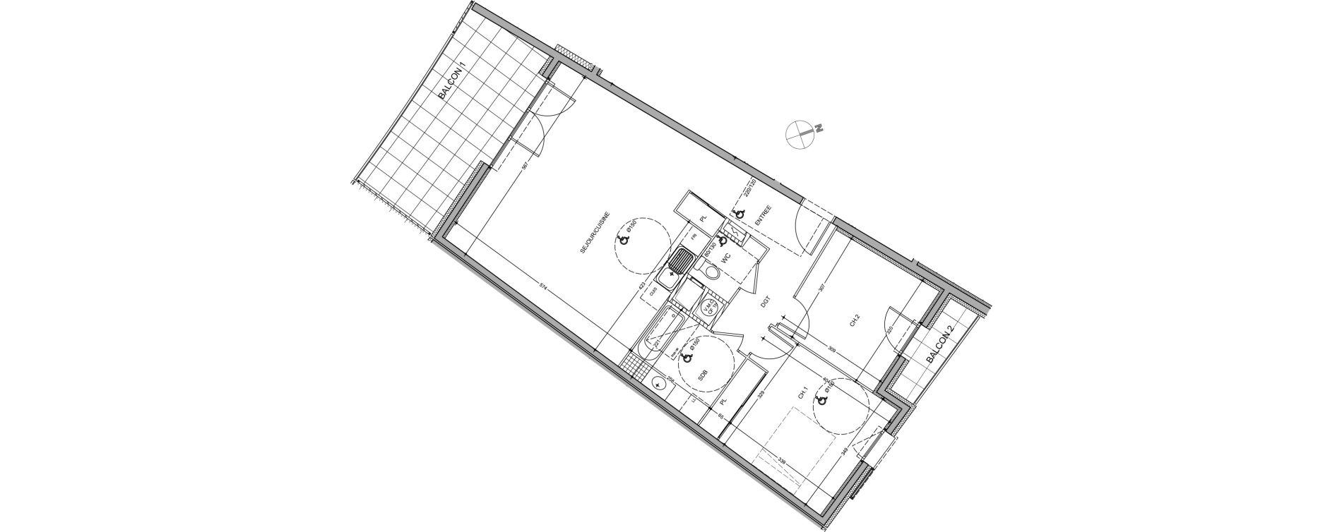 Appartement T3 de 72,93 m2 &agrave; Saint-Genis-Pouilly Porte de france