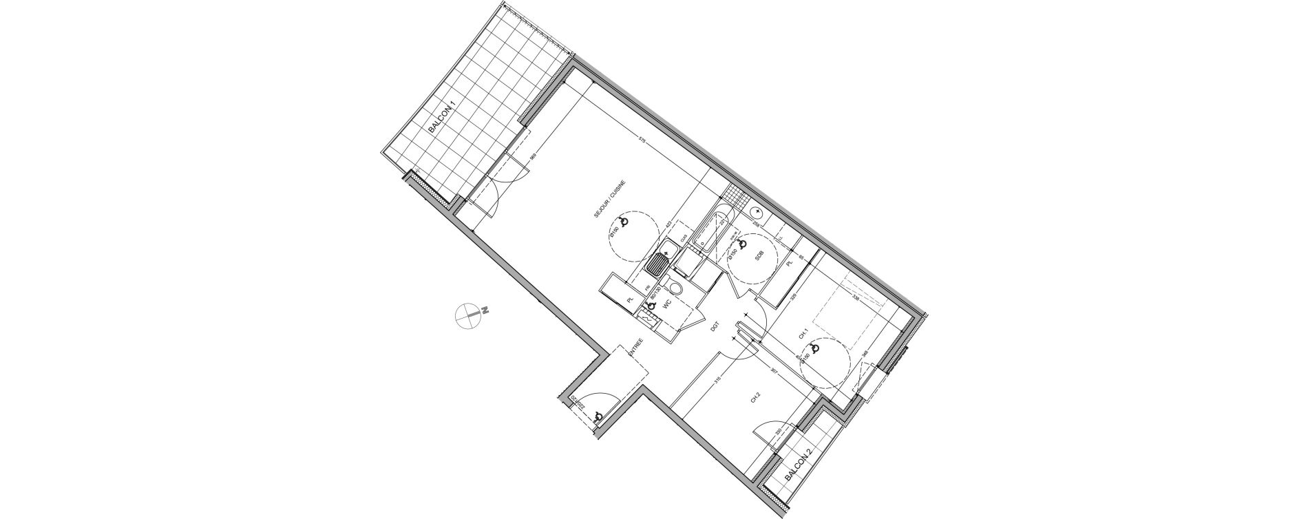 Appartement T3 de 76,31 m2 &agrave; Saint-Genis-Pouilly Porte de france