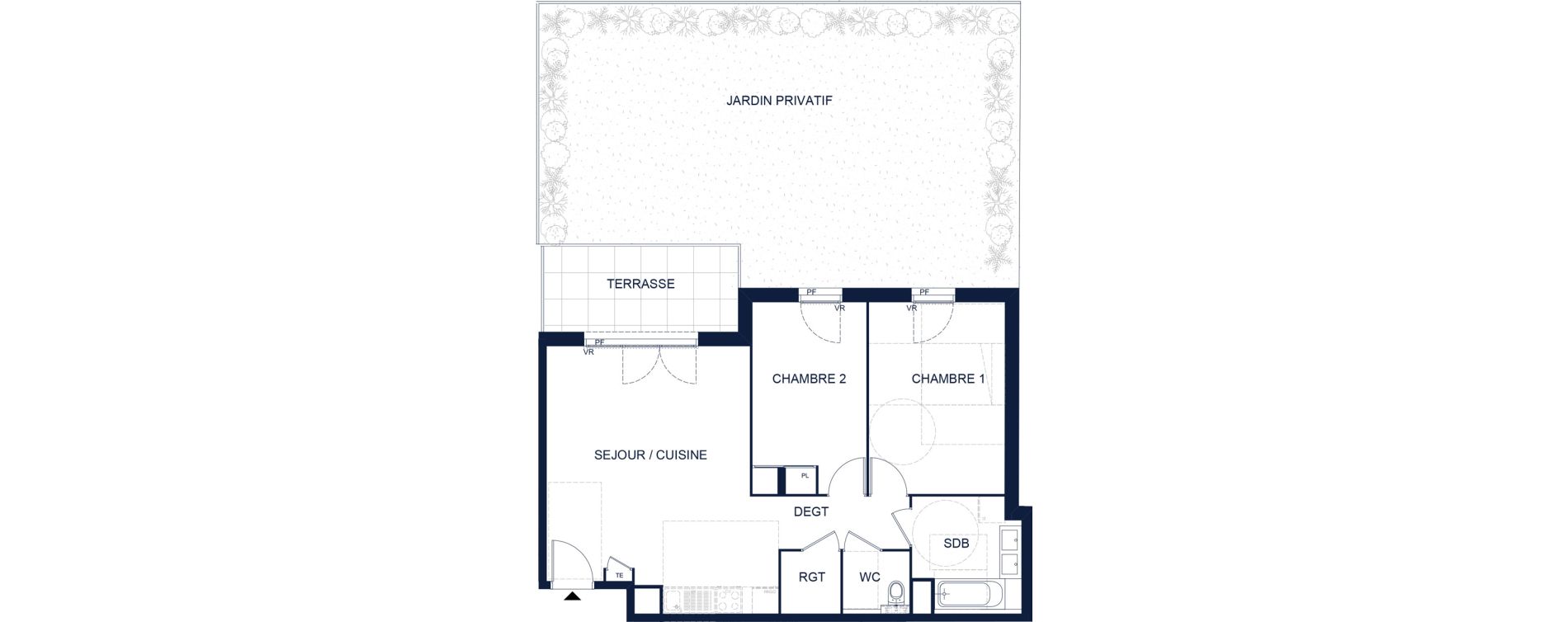 Appartement T3 de 66,25 m2 &agrave; Vichy Deni&egrave;re les romains