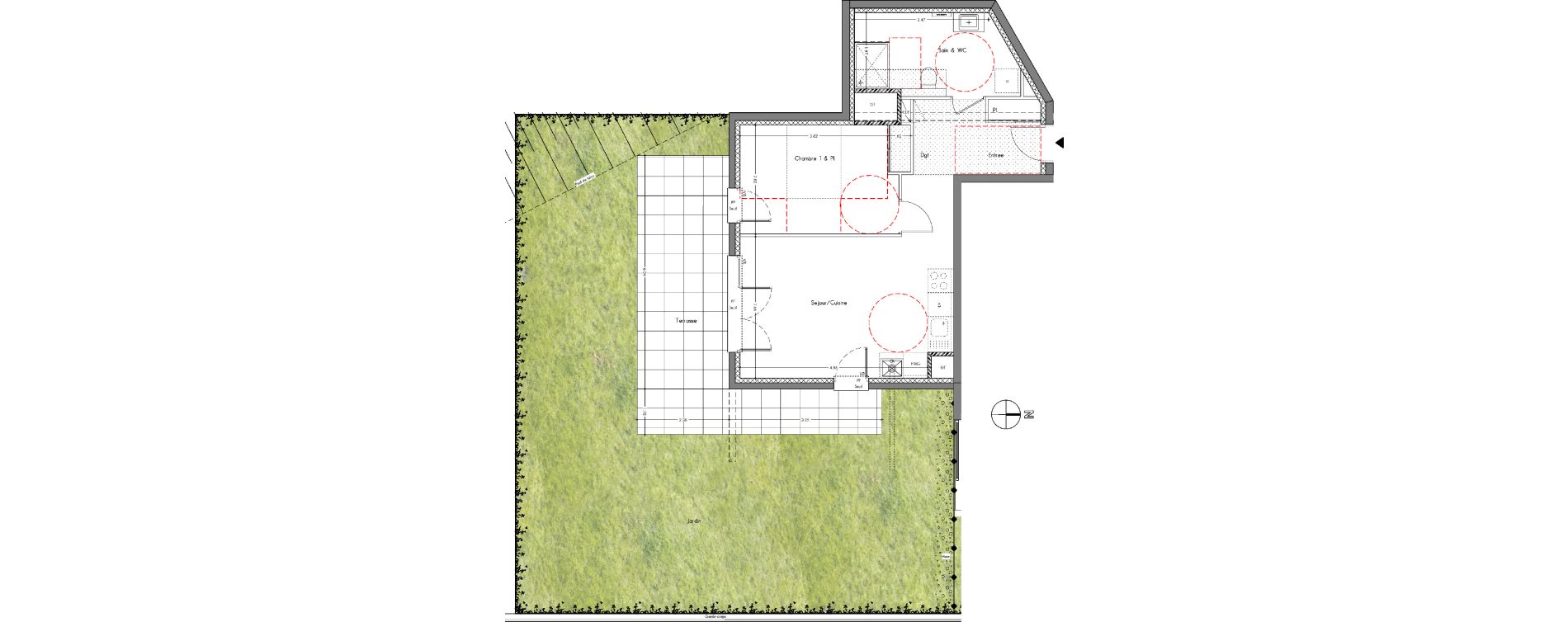 Appartement T2 de 48,76 m2 &agrave; Allonzier-La-Caille Centre