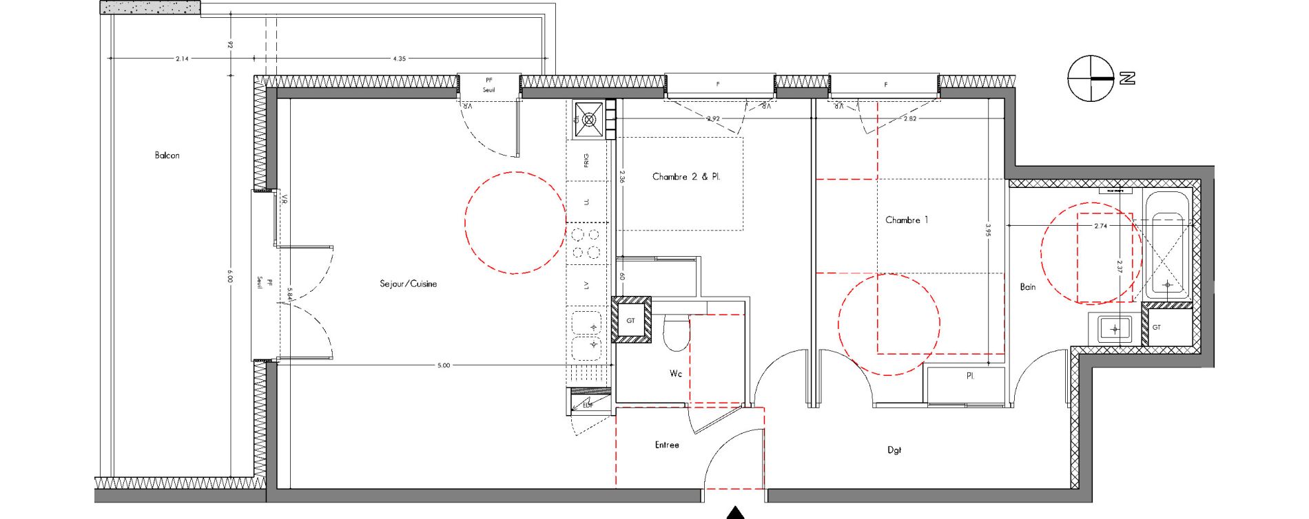 Appartement T3 de 69,31 m2 &agrave; Allonzier-La-Caille Centre