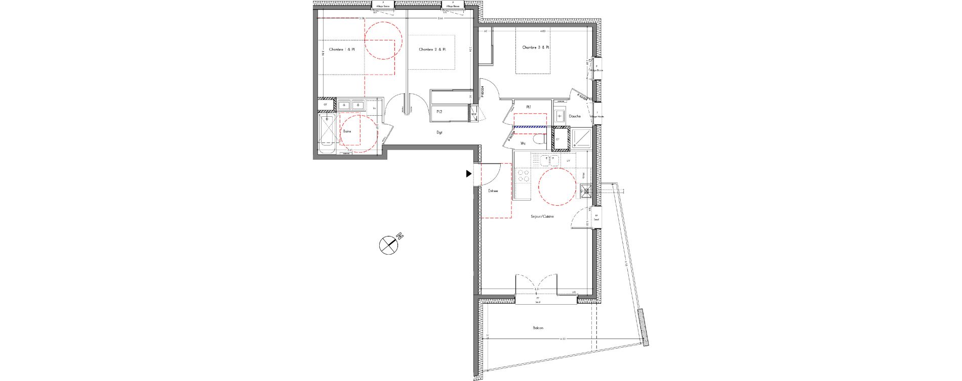 Appartement T4 de 82,05 m2 &agrave; Allonzier-La-Caille Centre
