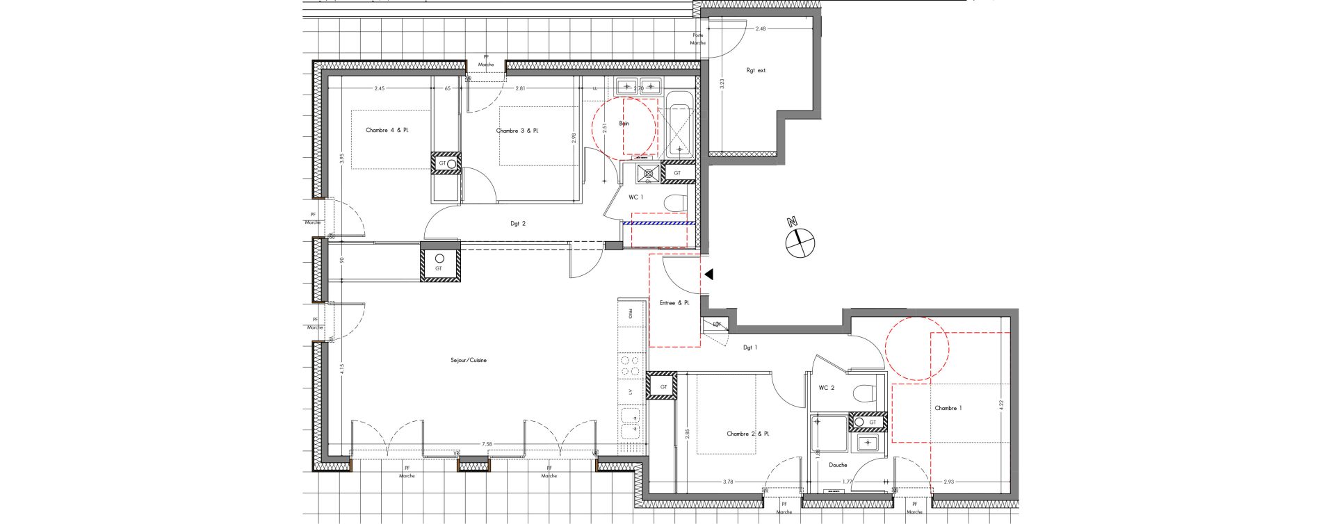 Appartement T5 de 105,52 m2 &agrave; Allonzier-La-Caille Centre