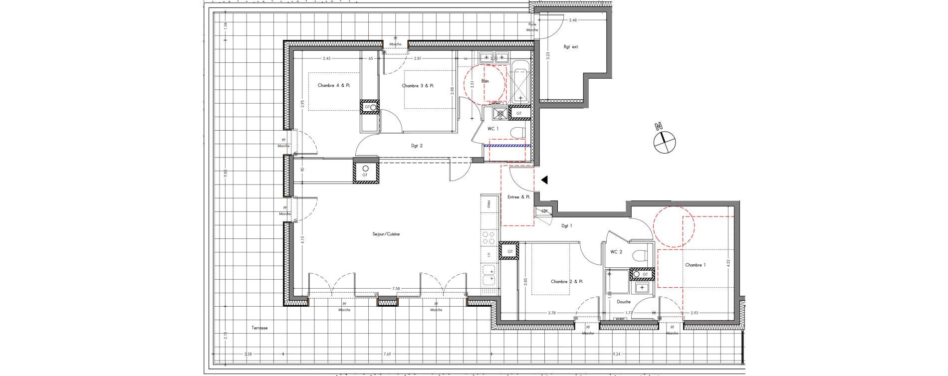 Appartement T5 de 105,52 m2 &agrave; Allonzier-La-Caille Centre