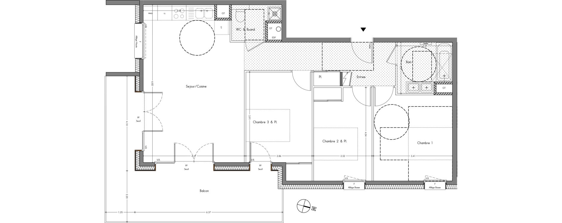 Appartement T4 de 81,11 m2 &agrave; Allonzier-La-Caille Centre