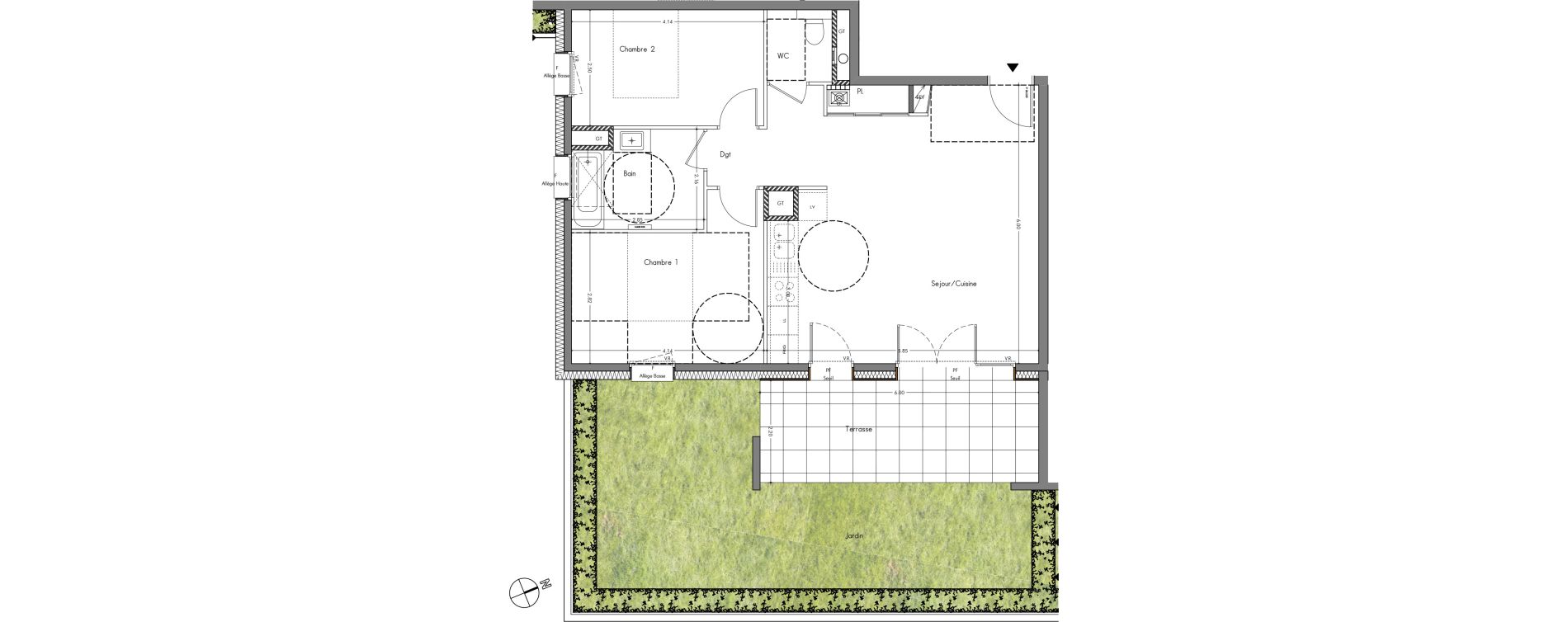 Appartement T3 de 66,85 m2 &agrave; Allonzier-La-Caille Centre