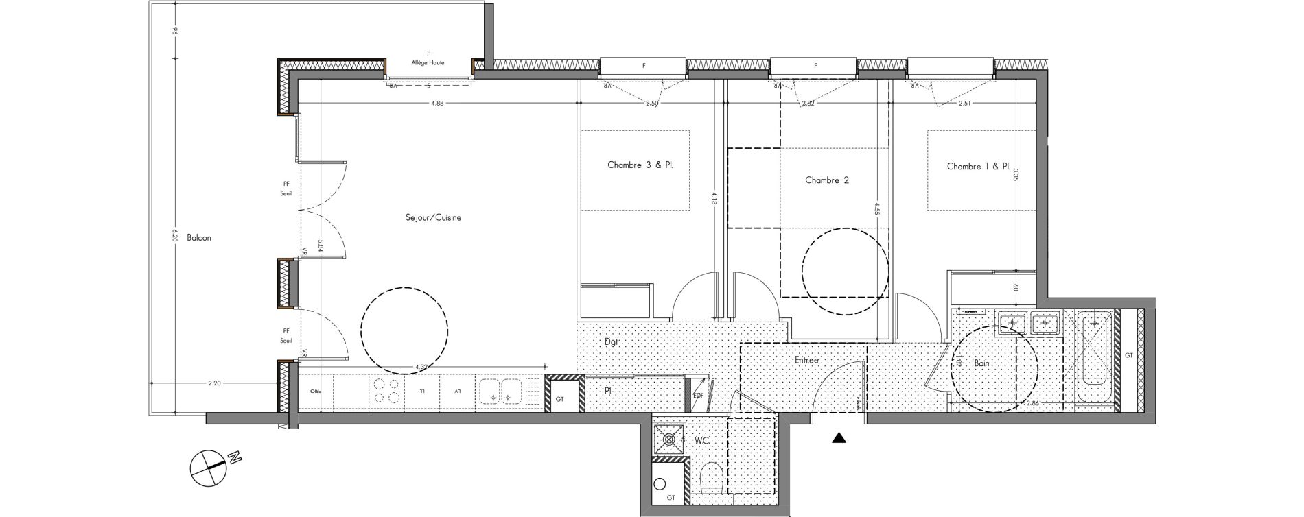 Appartement T4 de 78,36 m2 &agrave; Allonzier-La-Caille Centre