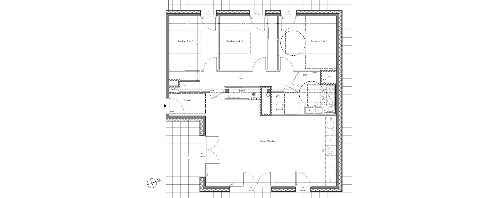 Appartement T4 de 91,82 m2 &agrave; Allonzier-La-Caille Centre