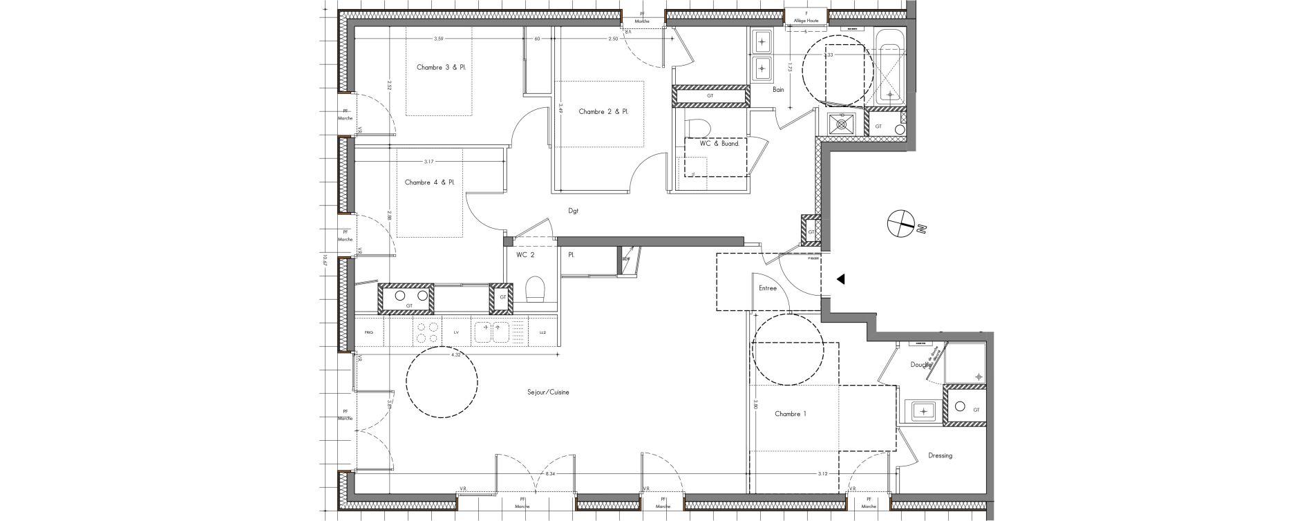 Appartement T5 de 106,84 m2 &agrave; Allonzier-La-Caille Centre