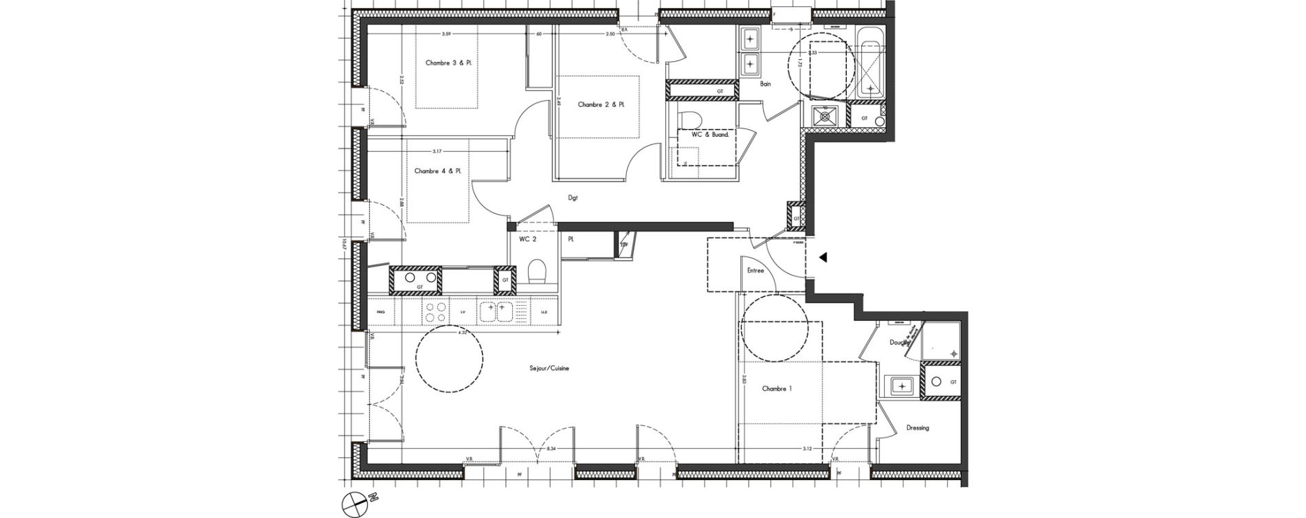 Appartement T5 de 106,95 m2 &agrave; Allonzier-La-Caille Centre