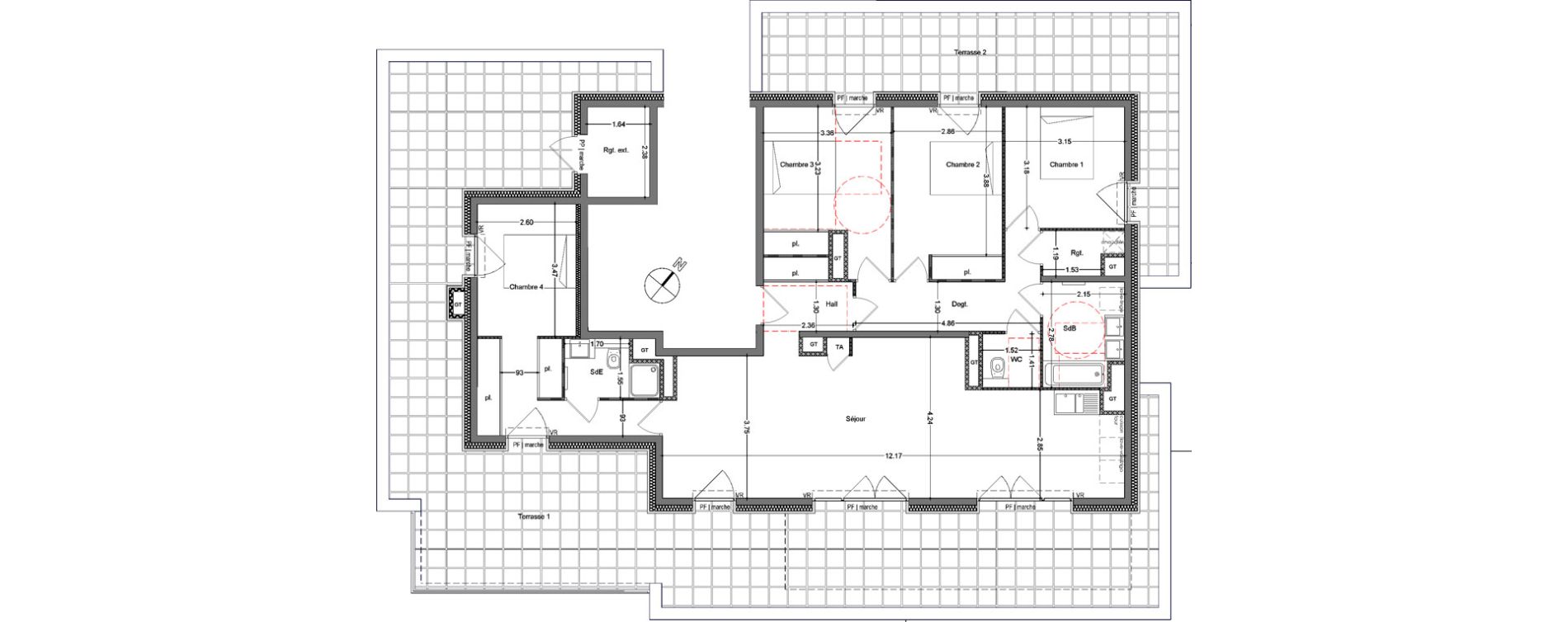 Appartement T5 de 121,69 m2 &agrave; Allonzier-La-Caille Centre