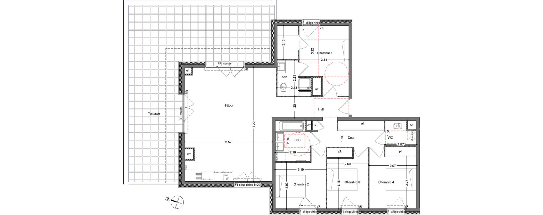 Appartement T5 de 111,47 m2 &agrave; Allonzier-La-Caille Centre