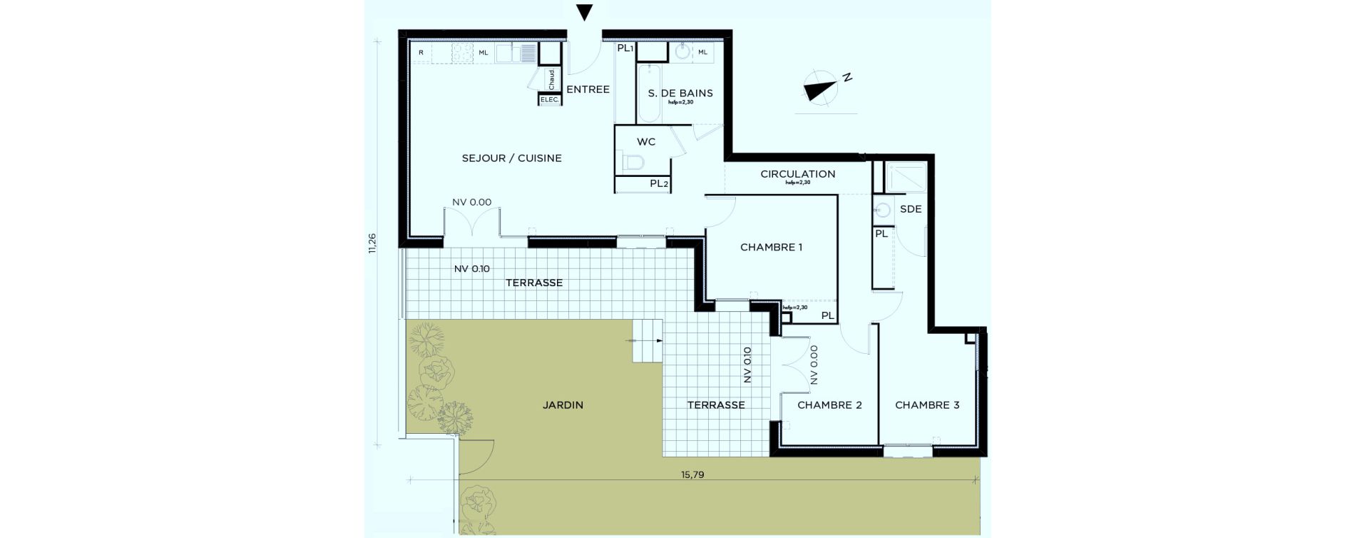 Appartement T4 de 87,80 m2 &agrave; Amancy Centre