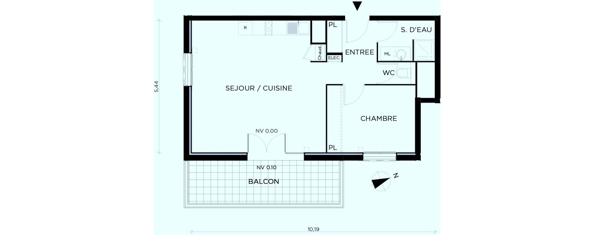 Appartement T2 de 51,70 m2 &agrave; Amancy Centre