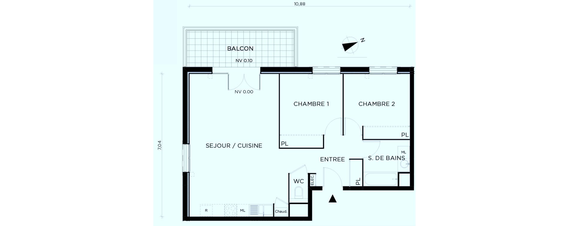 Appartement T3 de 66,65 m2 &agrave; Amancy Centre