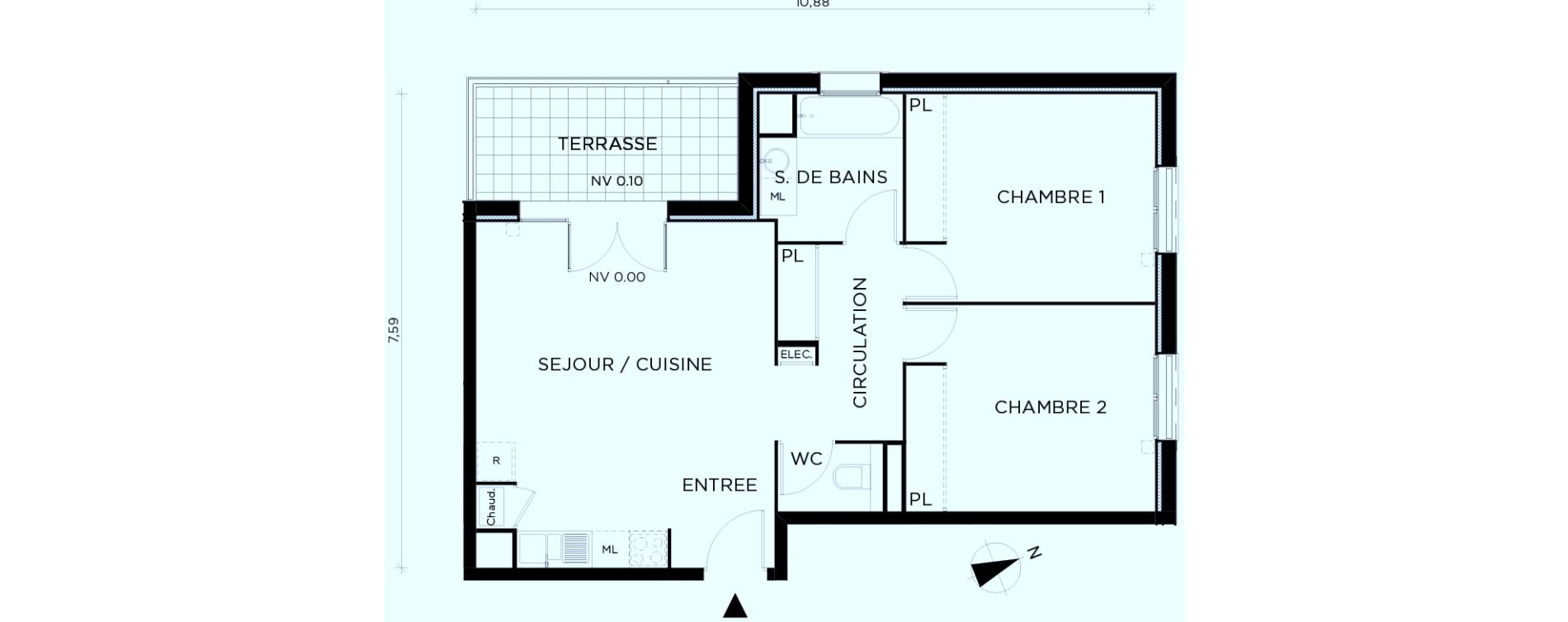 Appartement T3 de 65,30 m2 &agrave; Amancy Centre