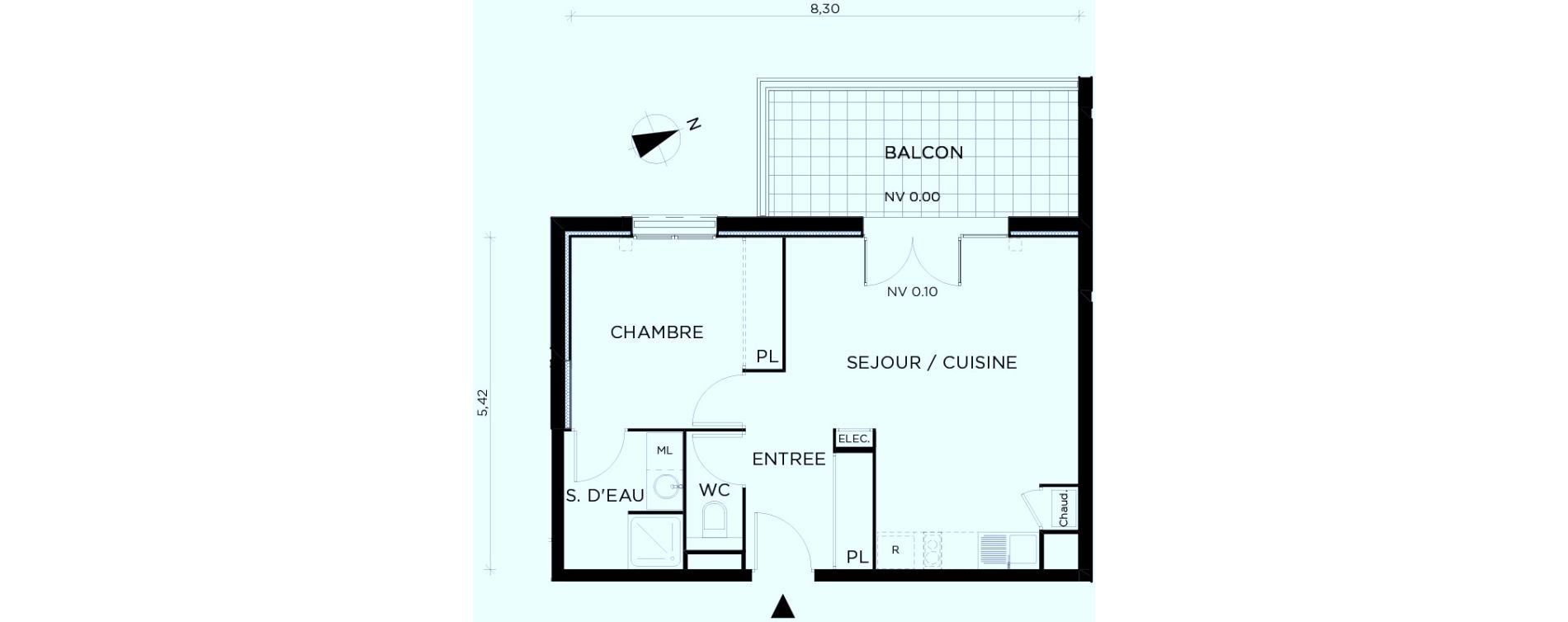 Appartement T2 de 43,60 m2 &agrave; Amancy Centre