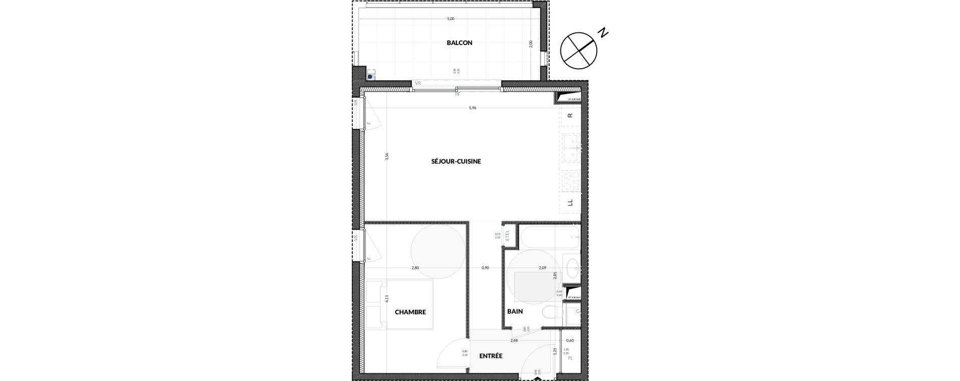Appartement T2 de 44,00 m2 &agrave; Amancy Centre