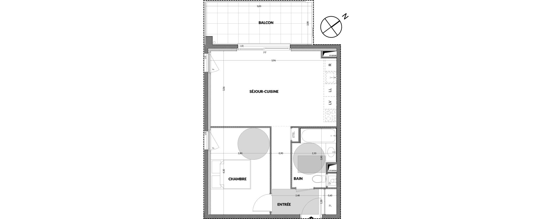 Appartement T2 de 44,20 m2 &agrave; Amancy Centre