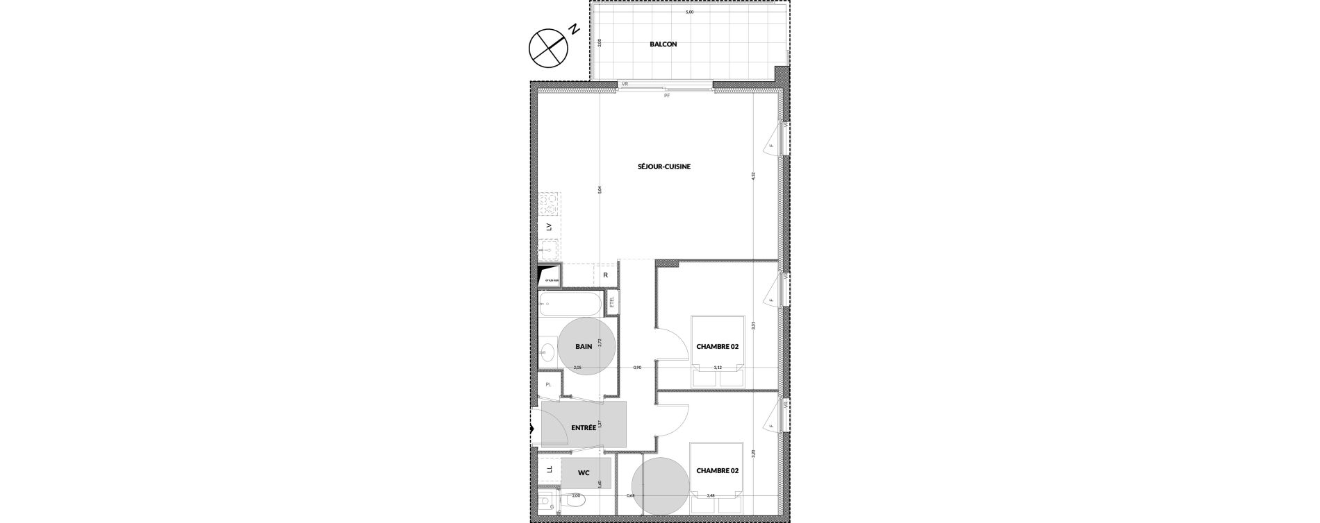Appartement T3 de 65,70 m2 &agrave; Amancy Centre