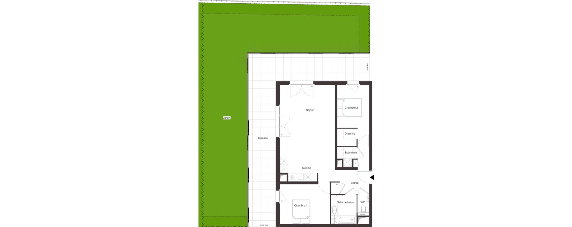 Appartement T3 de 70,00 m2 &agrave; Ambilly Centre