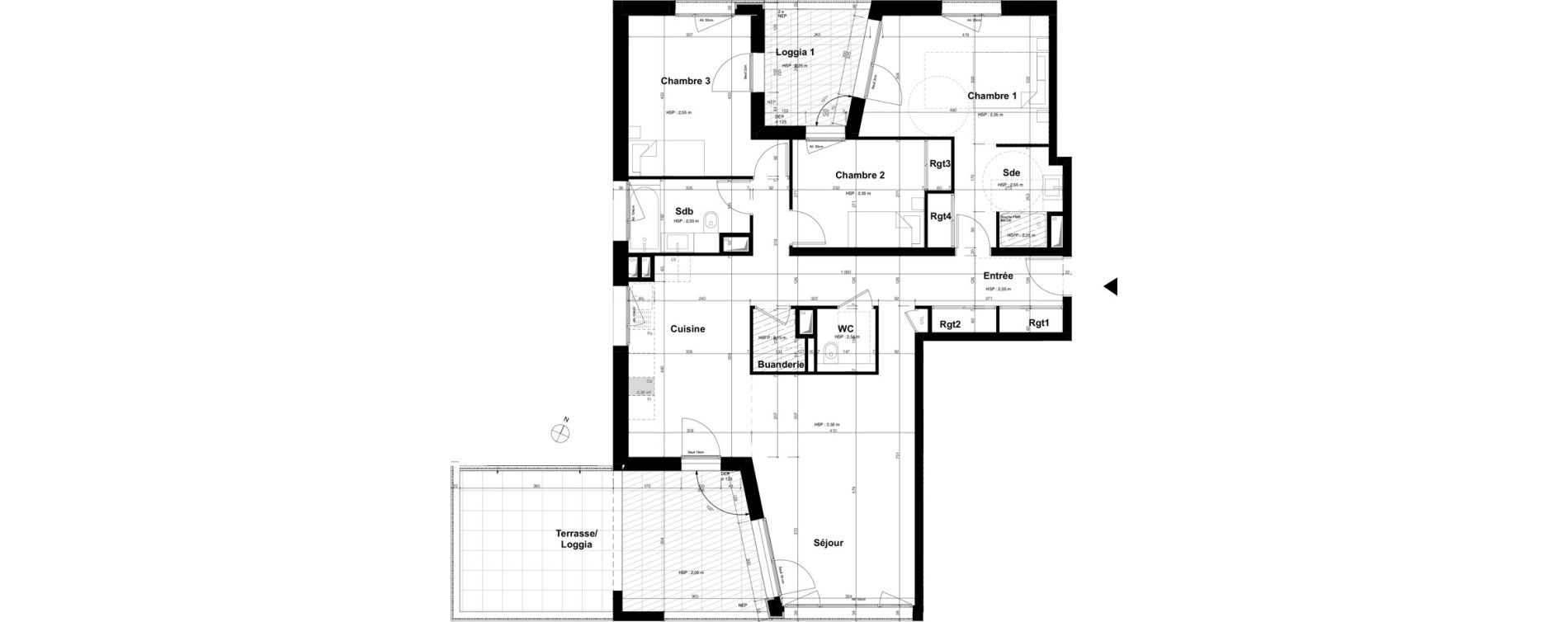 Appartement T4 de 105,62 m2 &agrave; Ambilly Etoile
