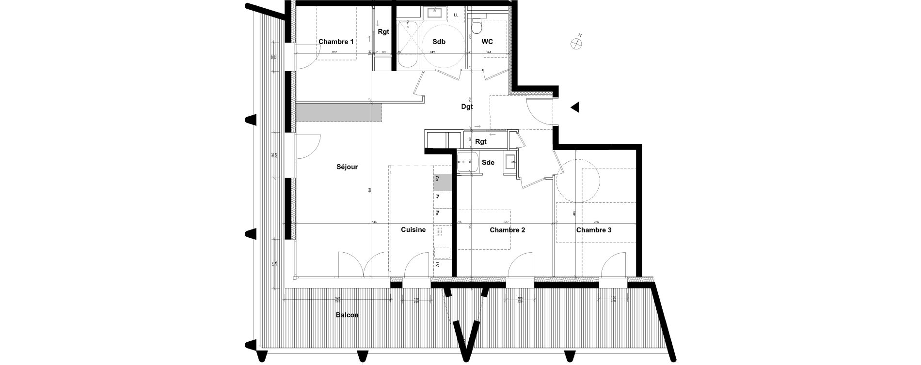Appartement T4 de 88,53 m2 &agrave; Ambilly Etoile