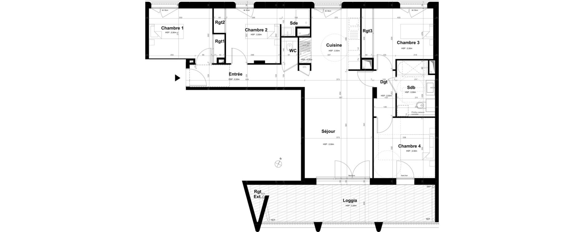 Appartement T5 de 94,86 m2 &agrave; Ambilly Etoile